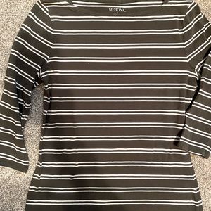 Merona size S boatneck 3/4 sleeves top